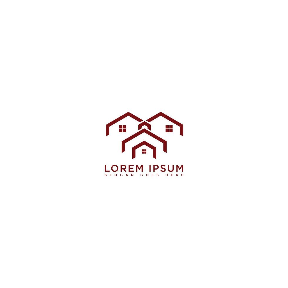 real estate logo design vector