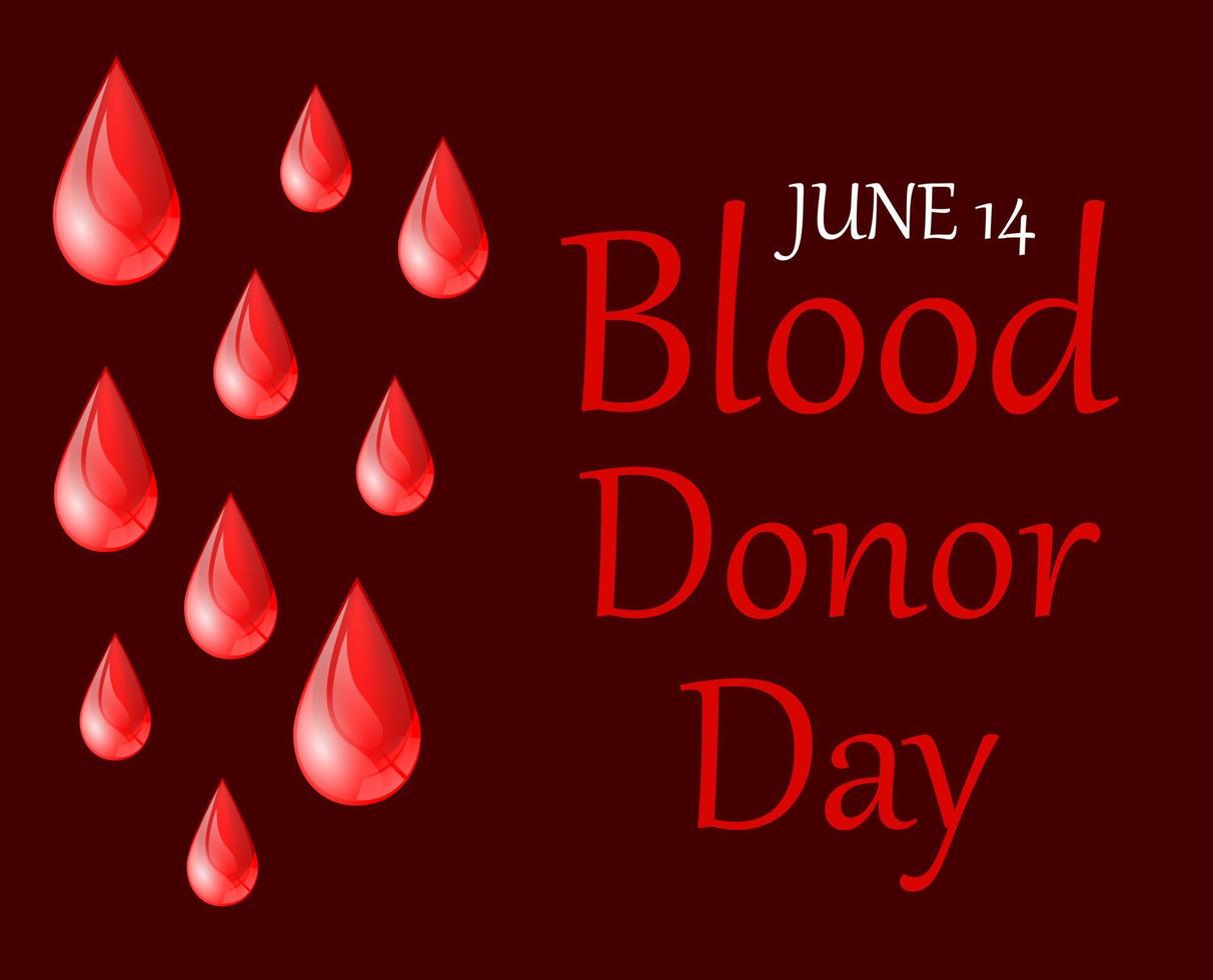 World blood donor day vector