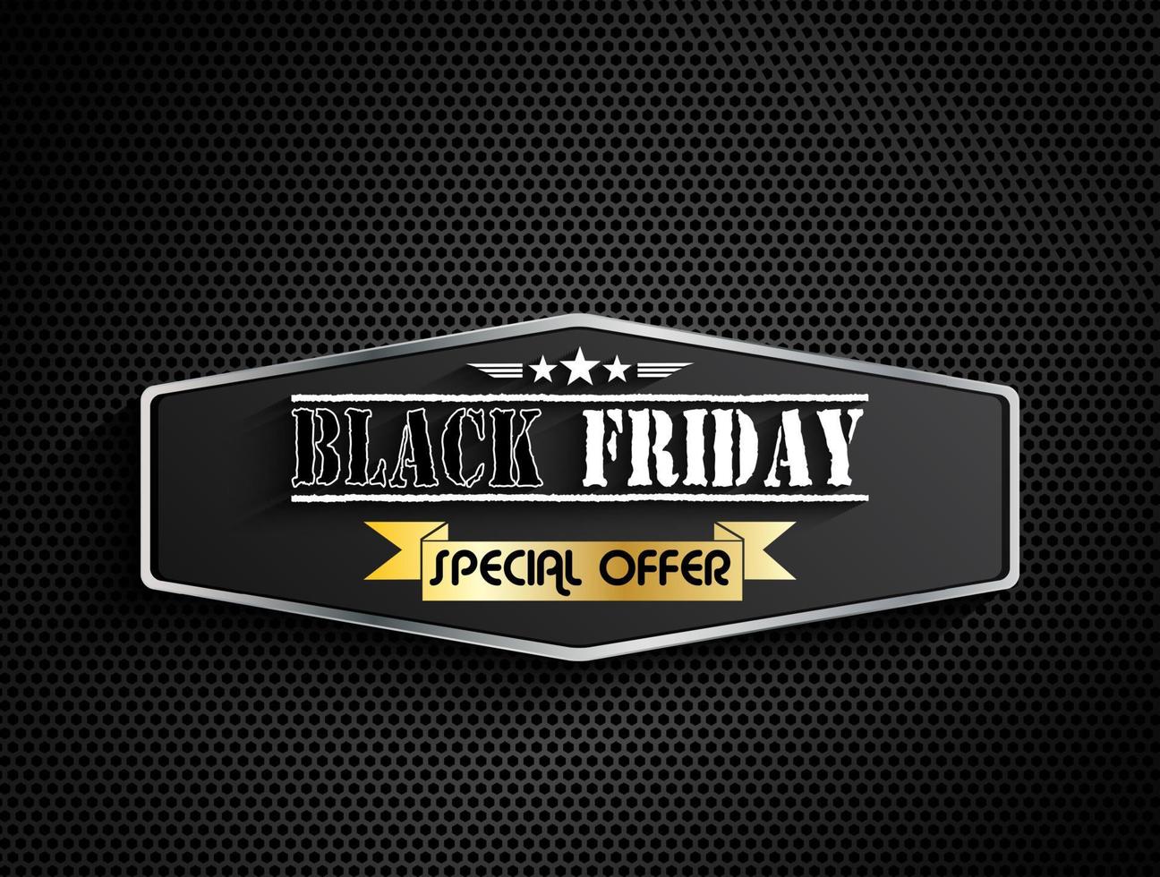 Black friday special offer vector