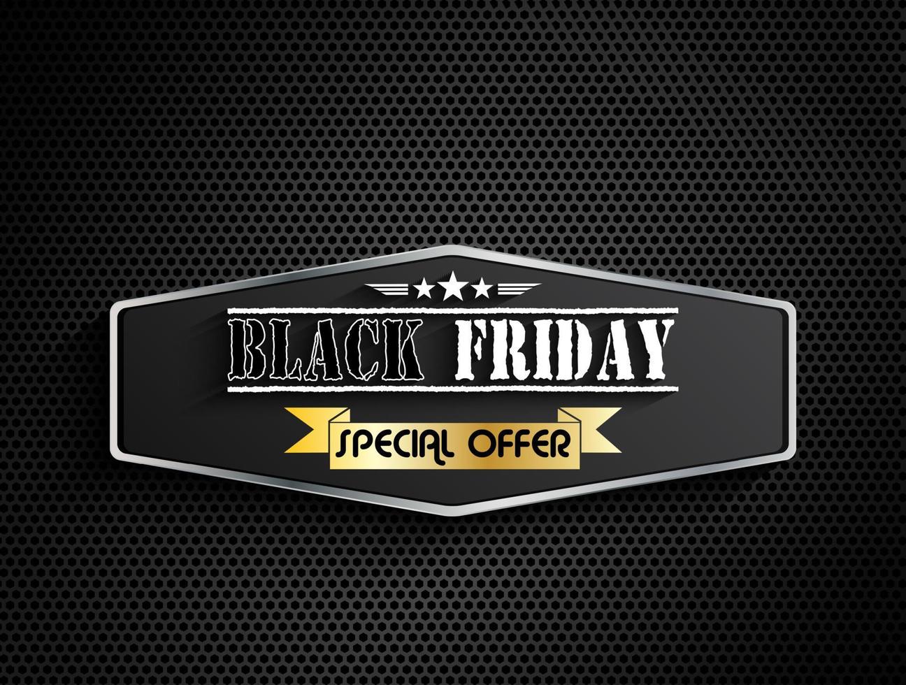 oferta especial viernes negro vector