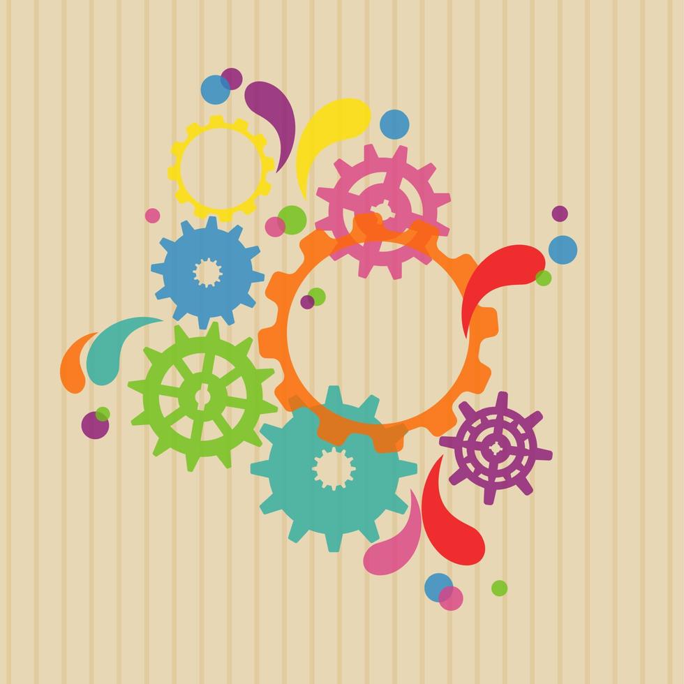 Cogwheel gear pattern background.vector vector