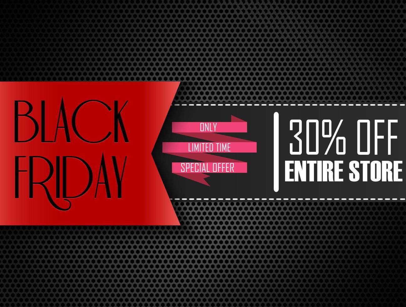 Black friday special offer.Vector vector