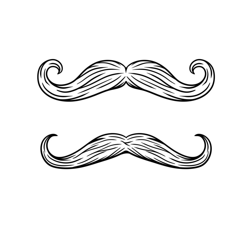 Fashionable men haircut. element of head and face hipster. vector