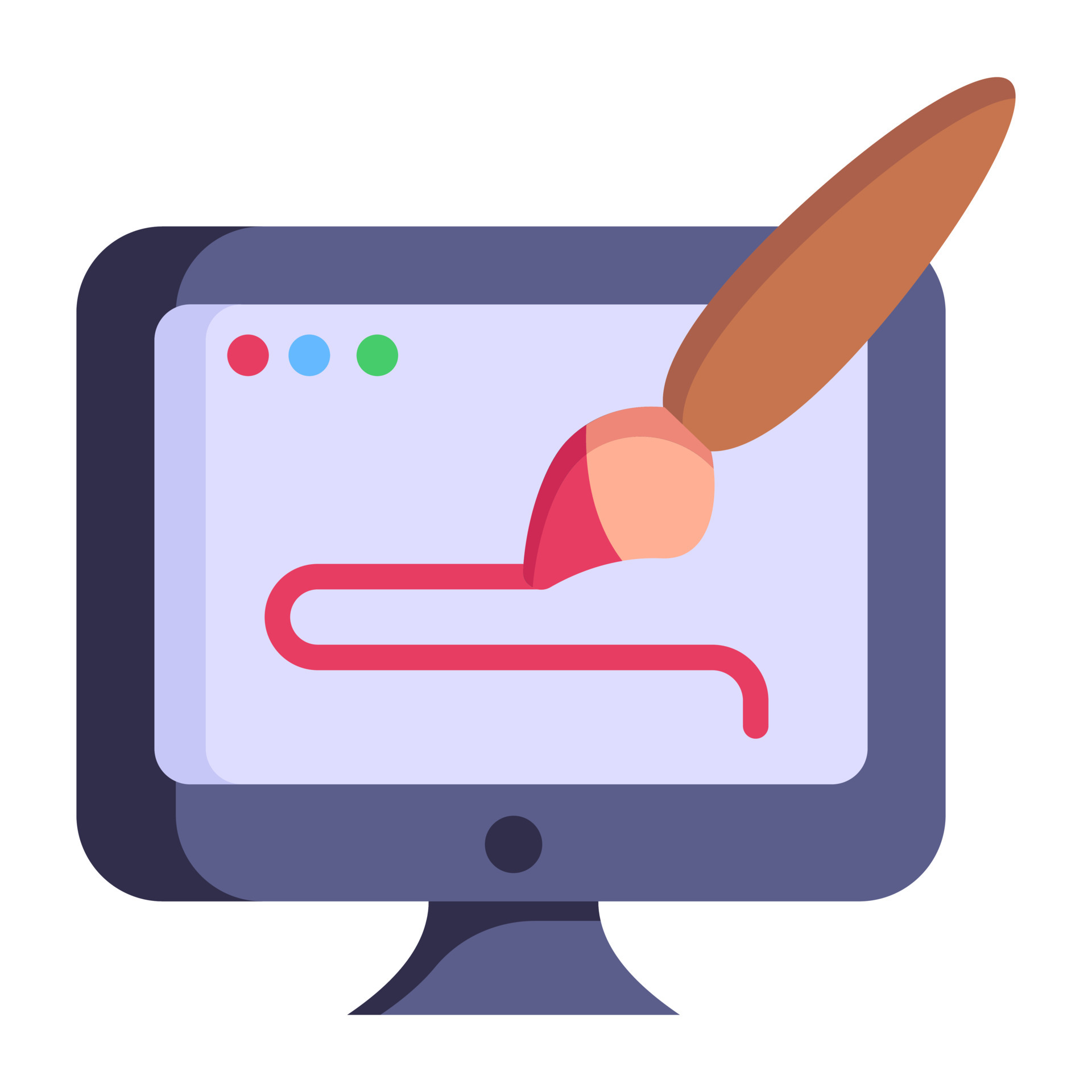 A digital art online, flat icon design 6431524 Vector Art at Vecteezy