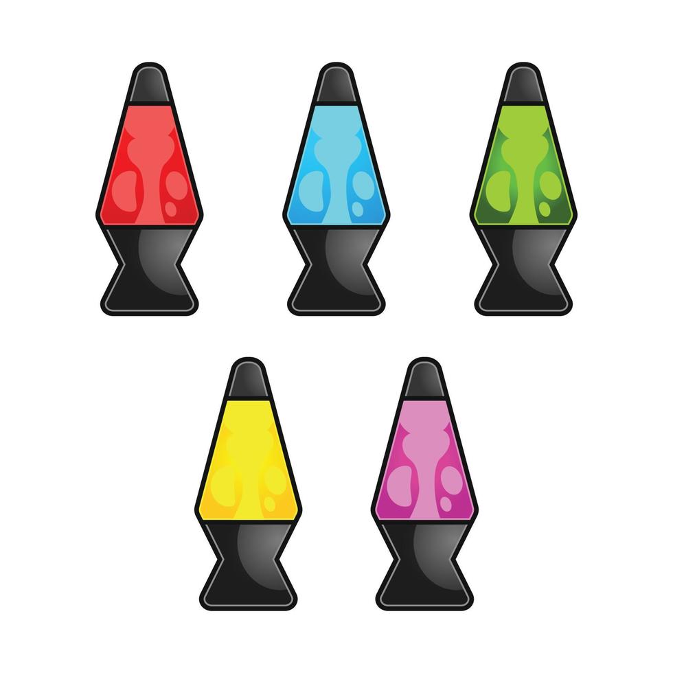 Vector illustration of a lava lamp