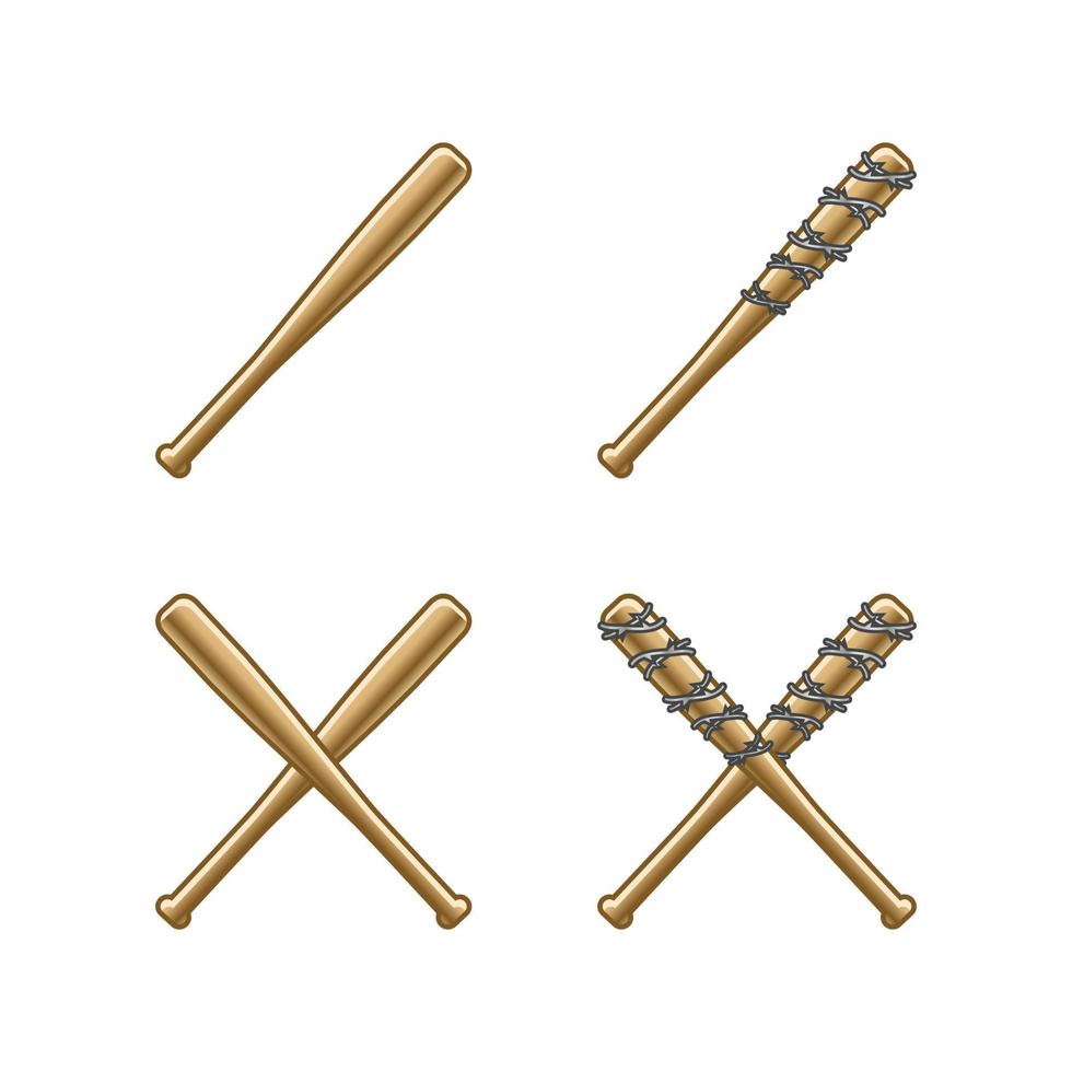 Baseball Bat Weapon Illustration, vector illustration 6431787 Vector