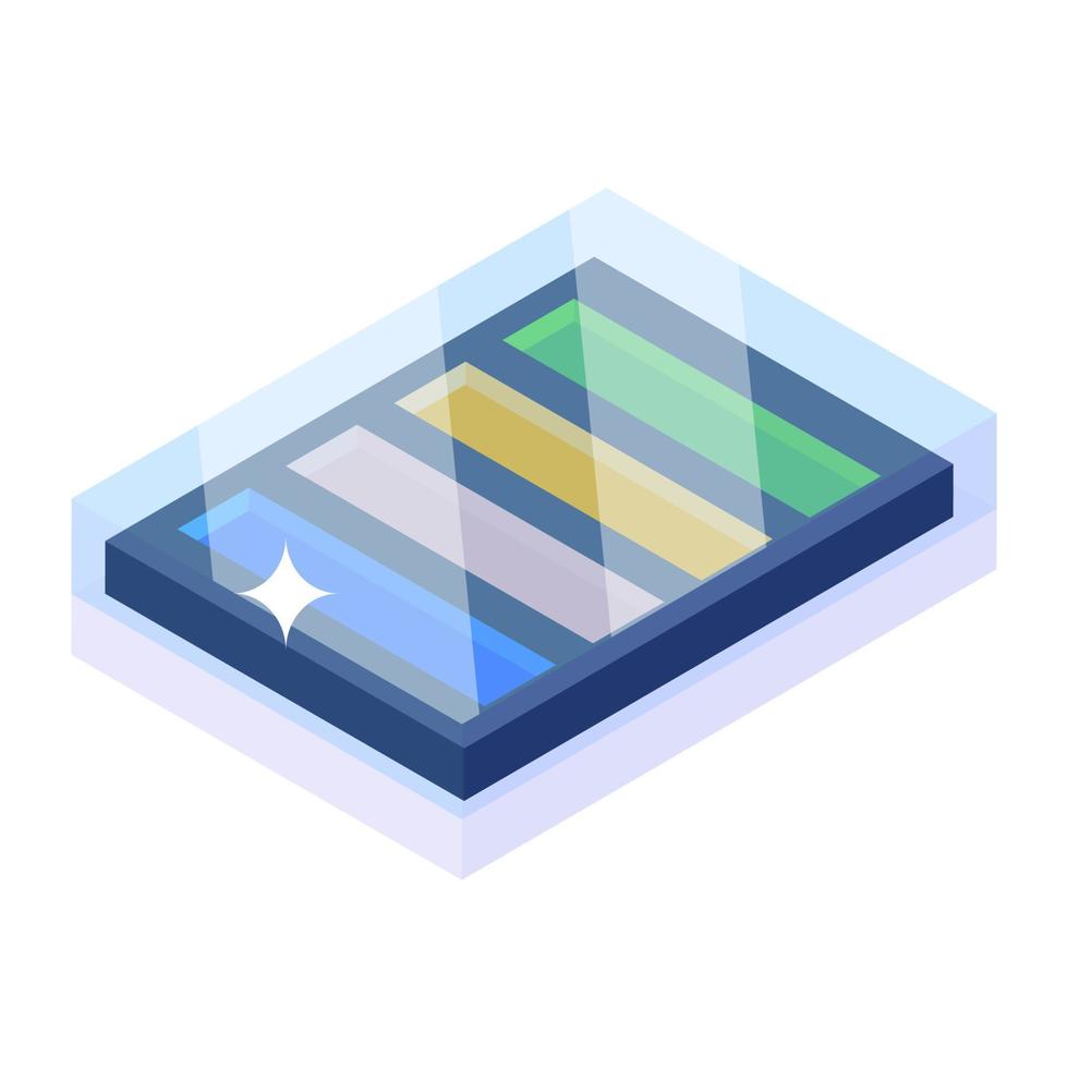 Colour palette, an icon design of colour paints vector