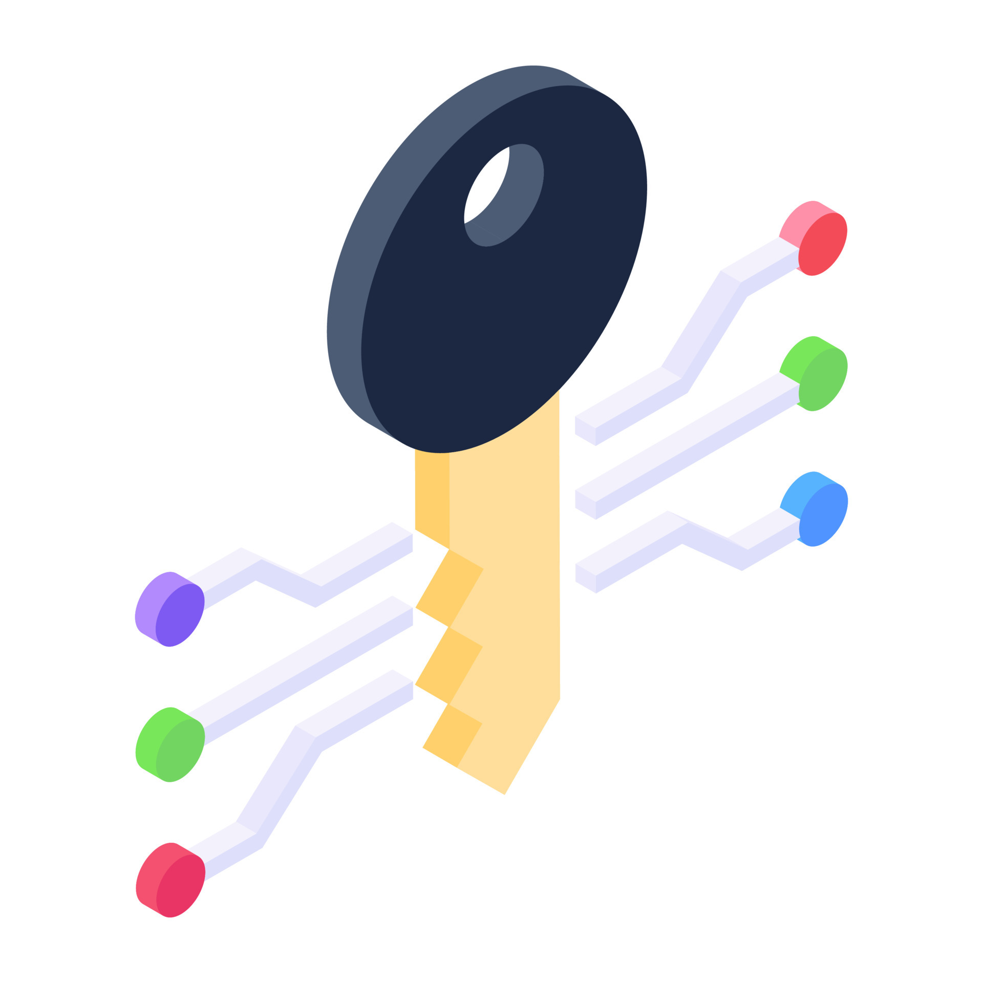 Editable vector design of encryption key icon 6432155 Vector Art at ...