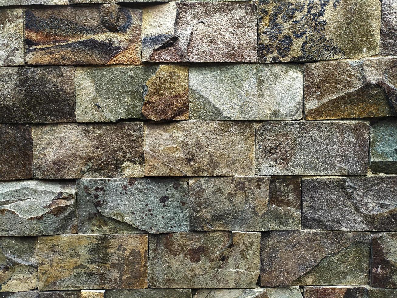 grunge brick wall stone pattern background photo