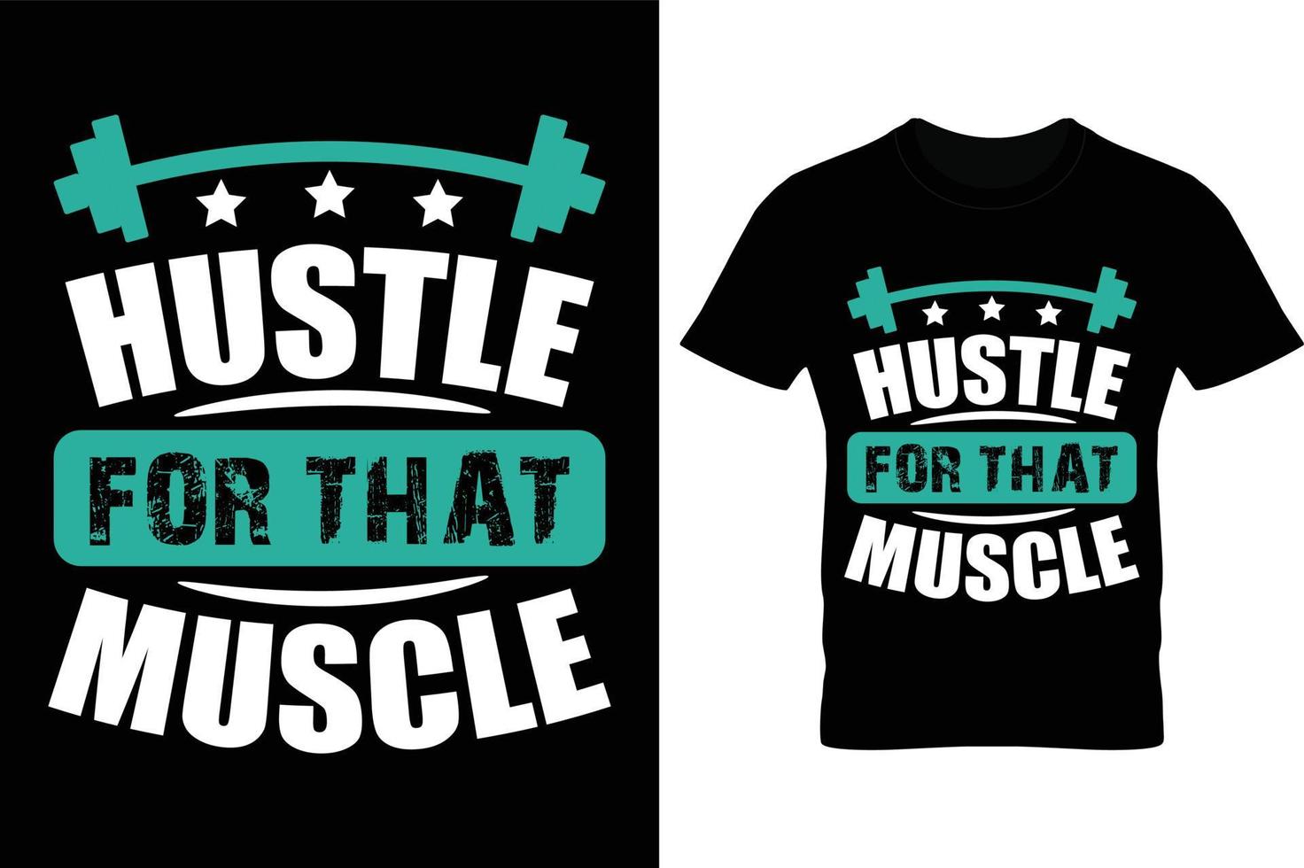 prisa por ese diseño de camiseta muscular, diseño de camiseta de gimnasio vector