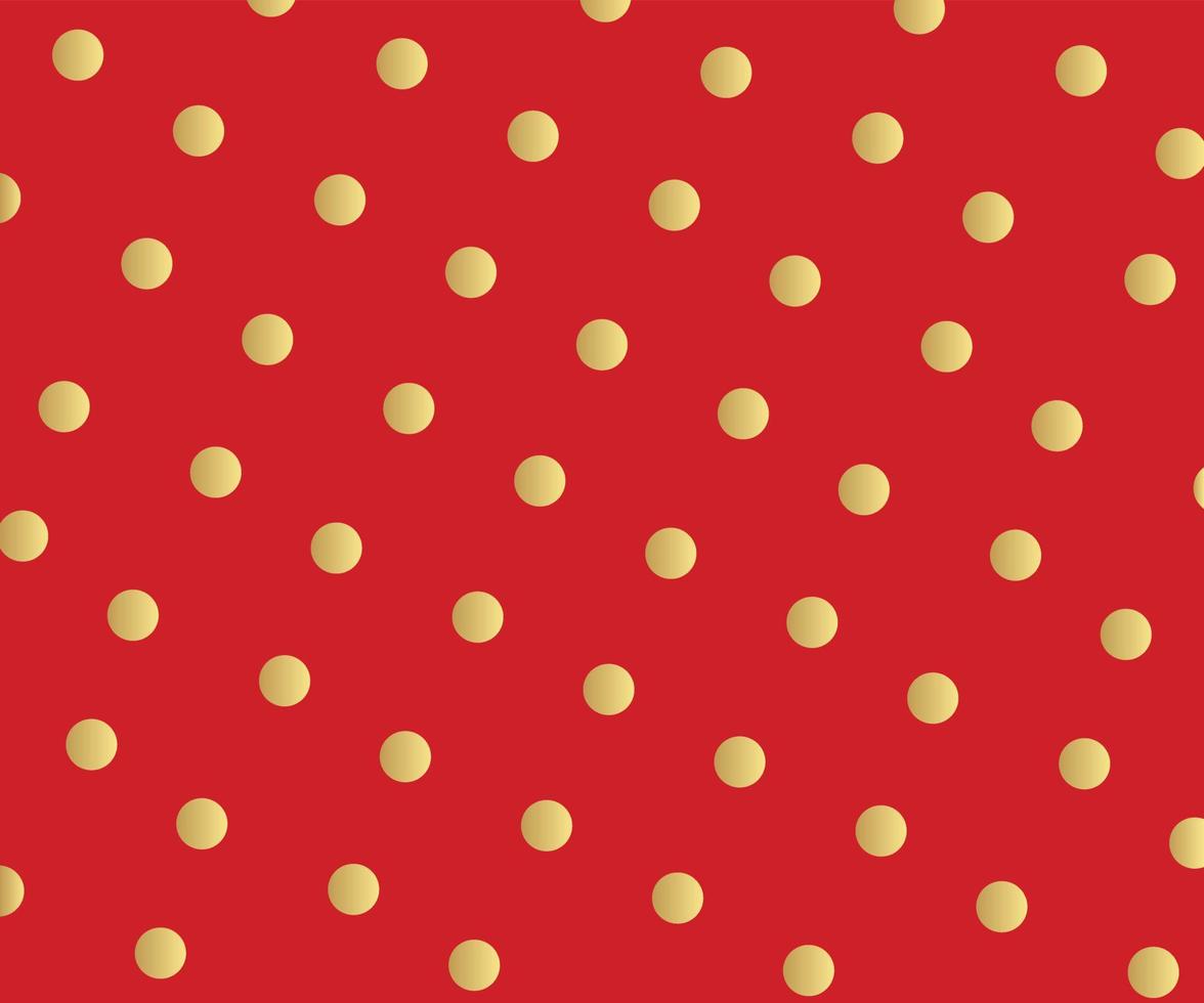 Gold polka dots pattern, colorful holiday background - vector abstract background