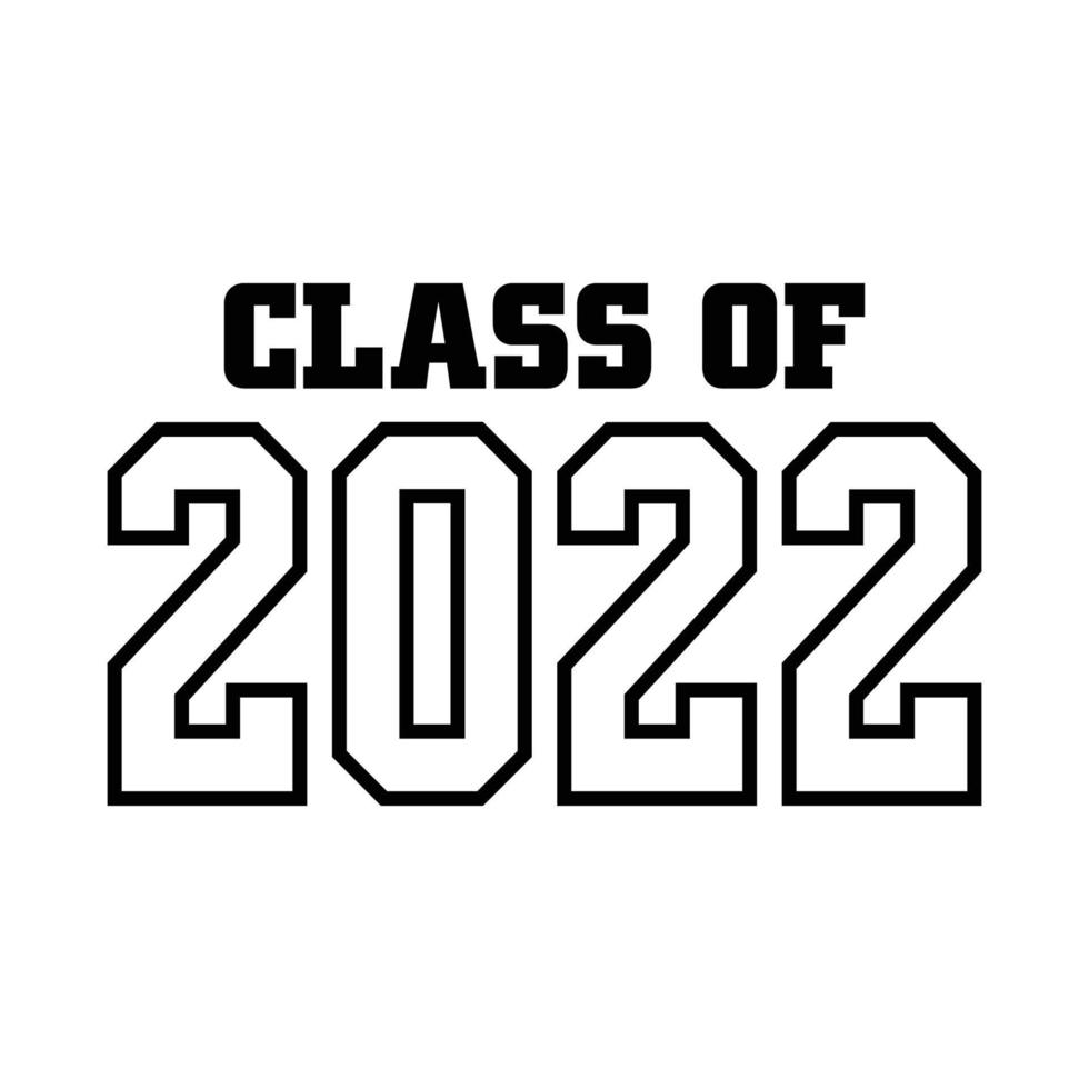 clase de 2022 vector, diseño de camiseta vector