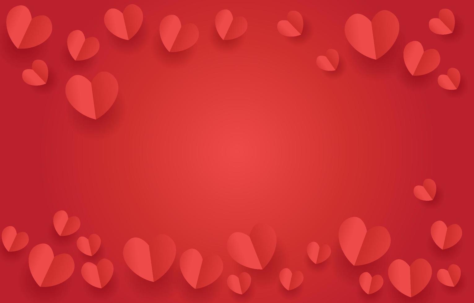 concepto de vector de ilustración de podio rojo amor o san valentín. decorar con corazones. diseño para fondo, web, aplicación, banner, plantilla, promoción. podio de cilindro vacío para el producto.