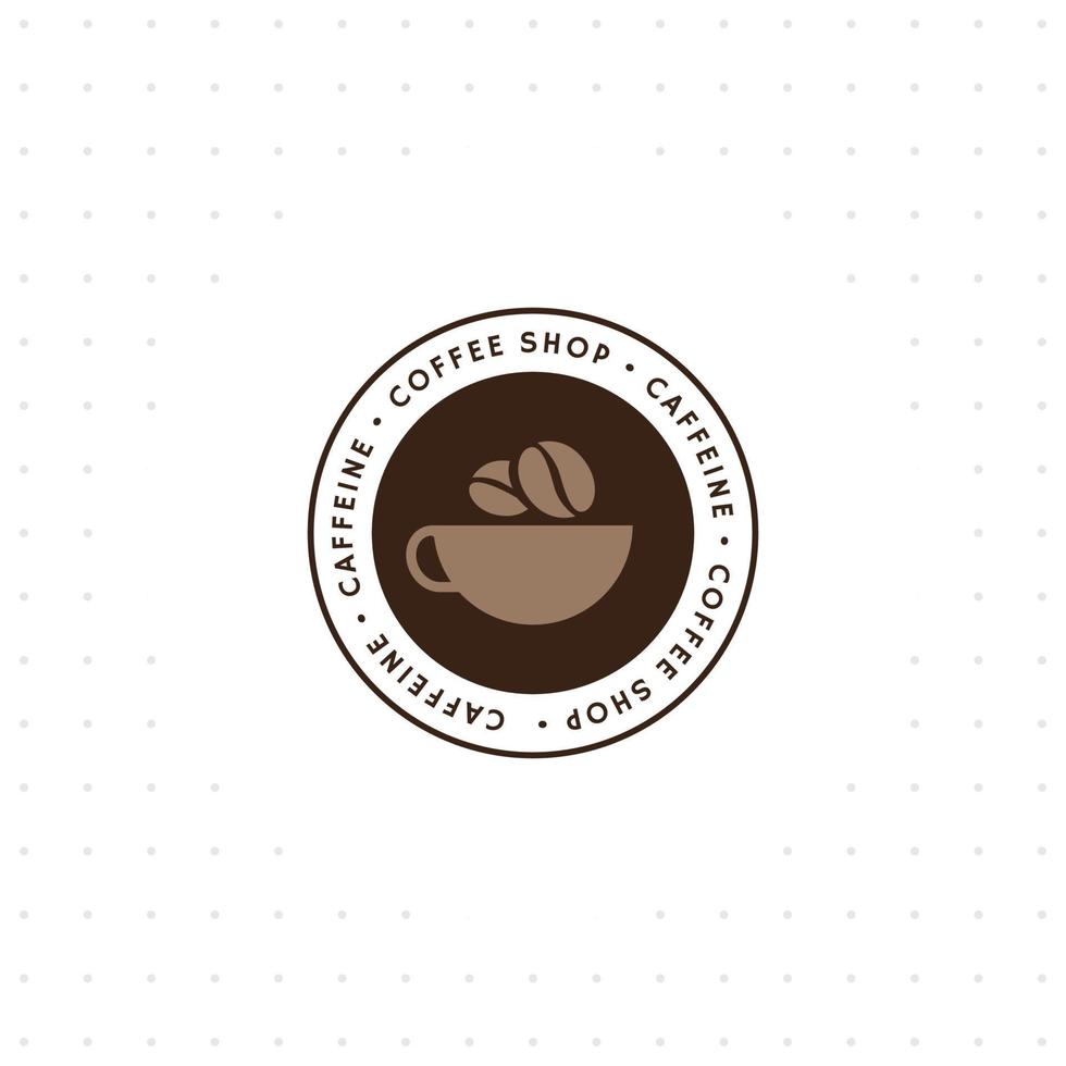 plantilla de logotipo de café vector
