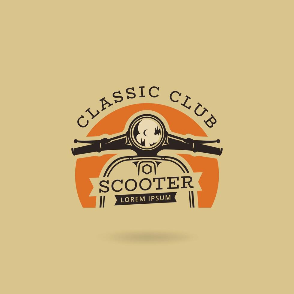 Scooter vector logo design
