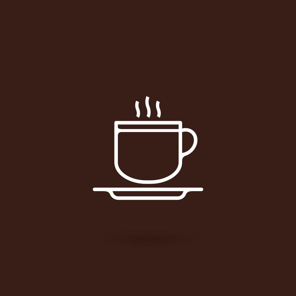 icono de taza de café vector