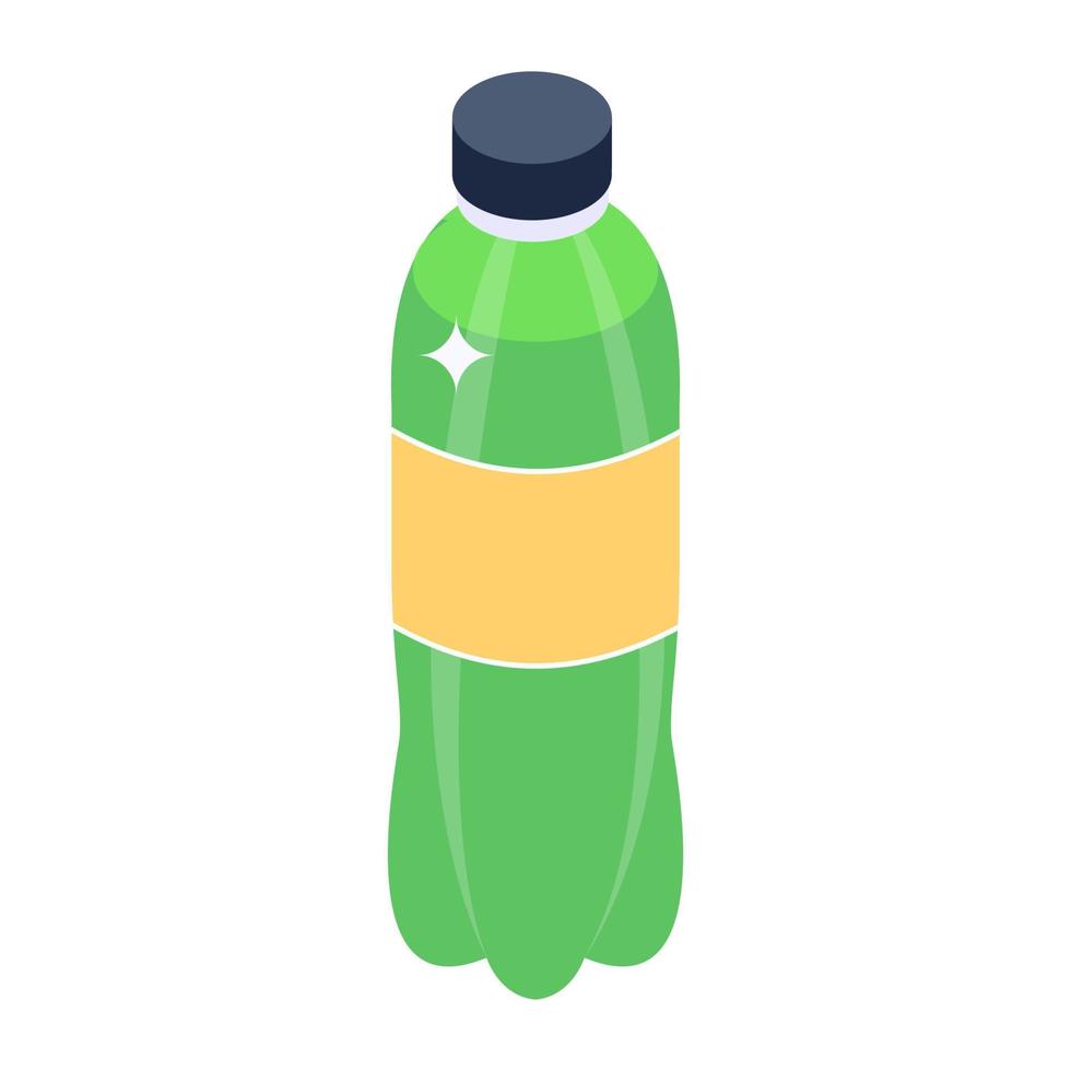 Icon of water bottle in editable design. vector