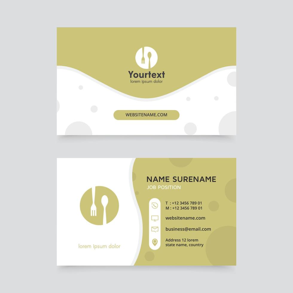 Vector modern creative and clean business card