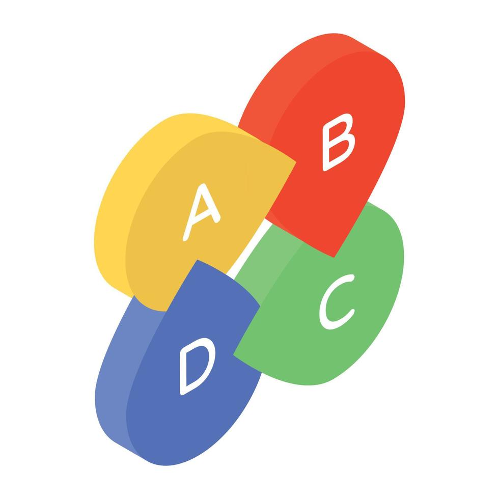 An icon showing graphical infographics conceptualizing descriptive statistics vector