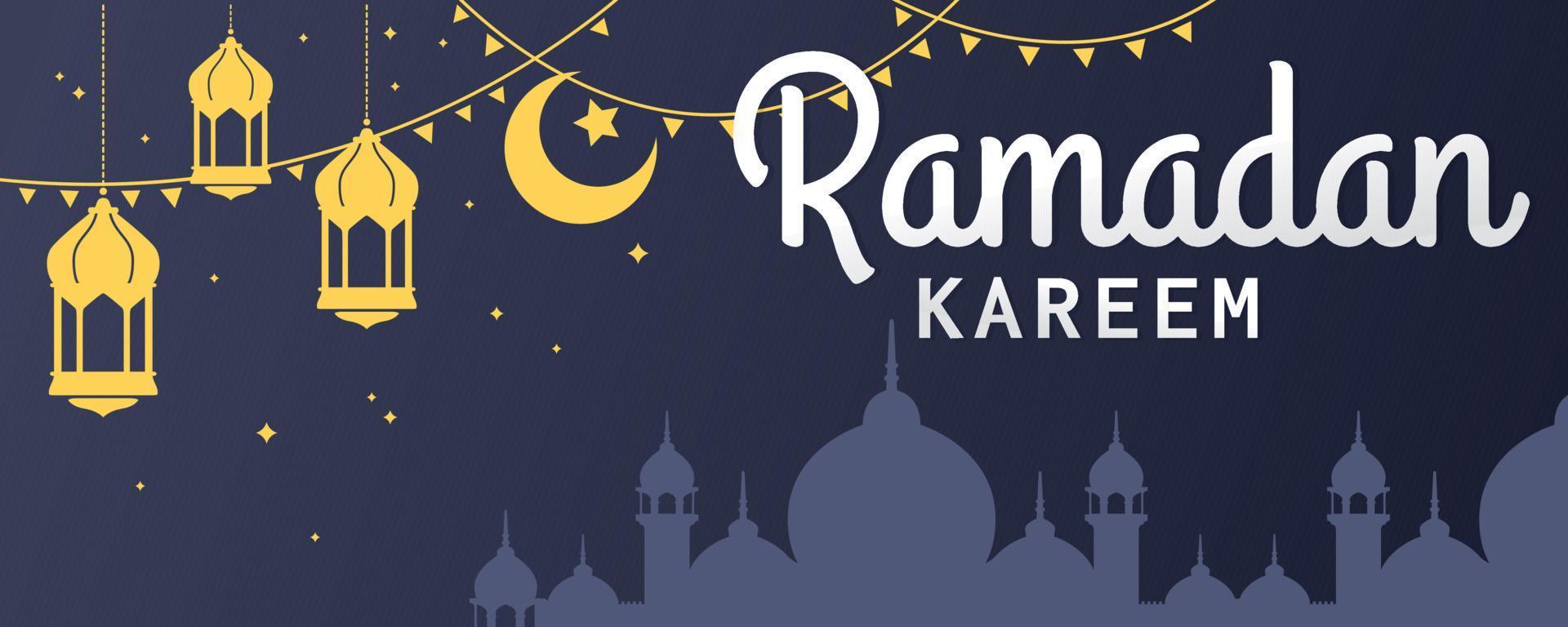 ramadán kareem vector banner