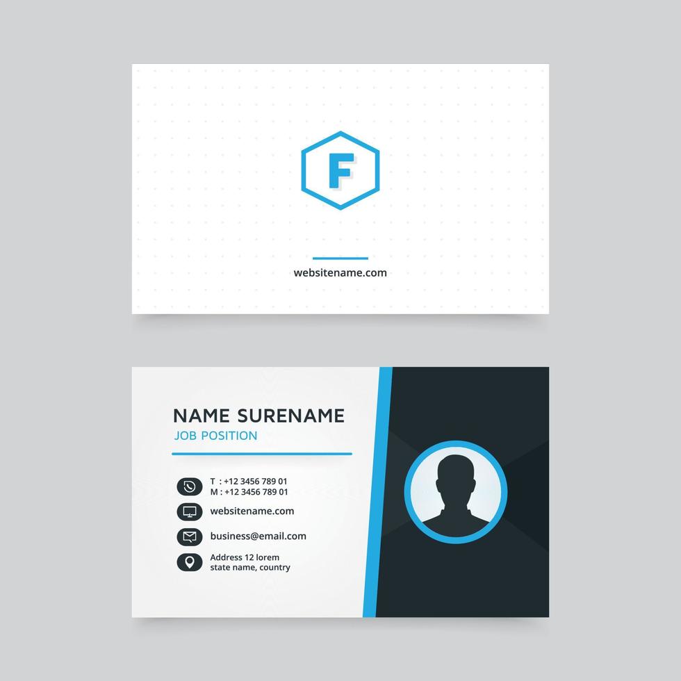 Vector modern creative and clean business card template