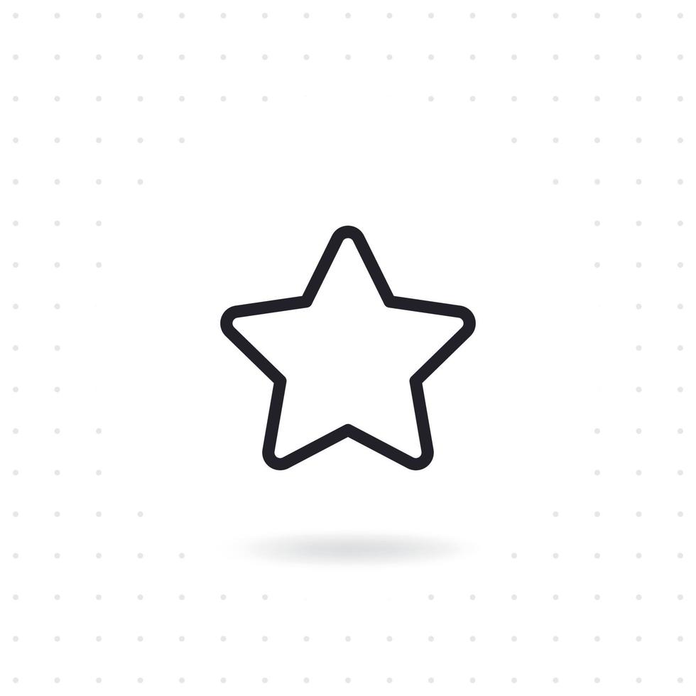 Star icon in flat design vector