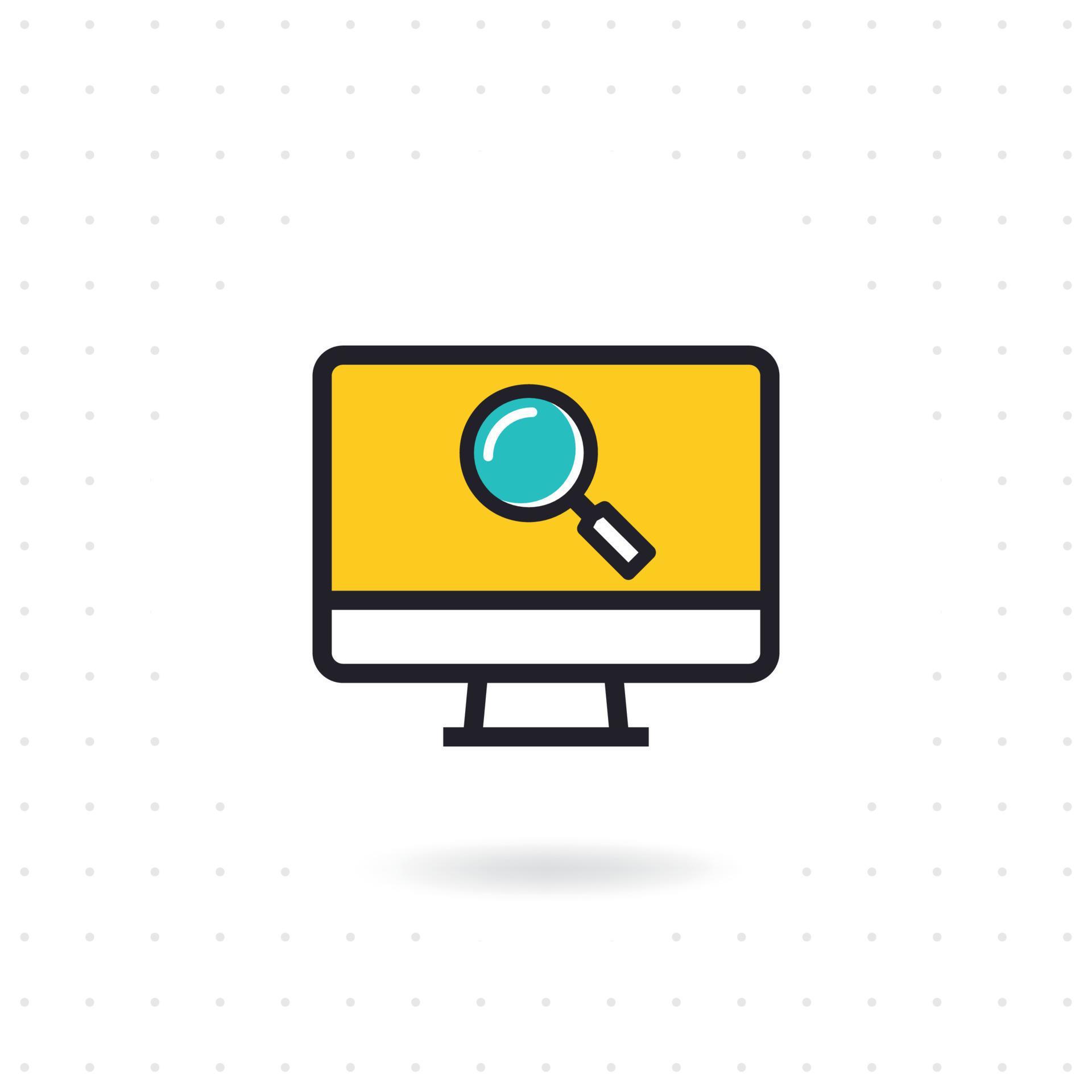 Computer screen icon 6433673 Vector Art at Vecteezy