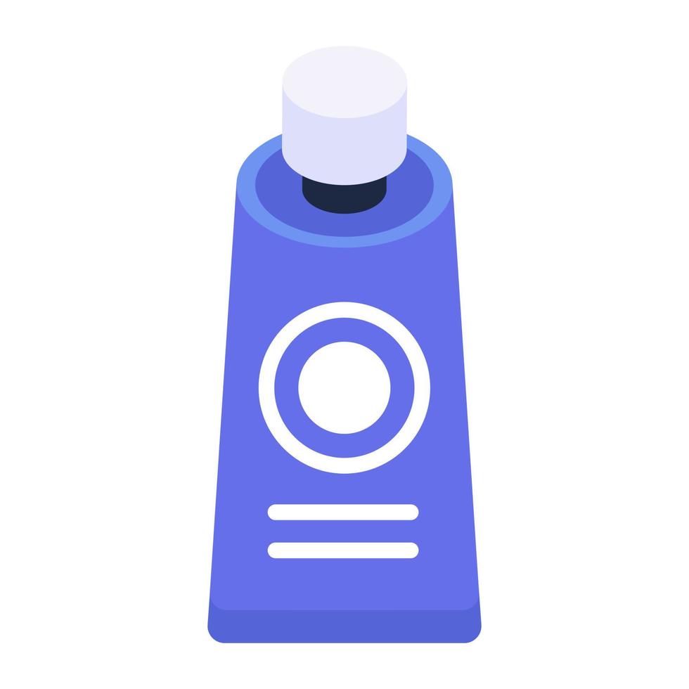 Icon of sunblock in isometric design, editable vector