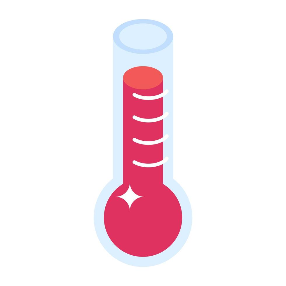 Trendy icon of thermometer, editable vector