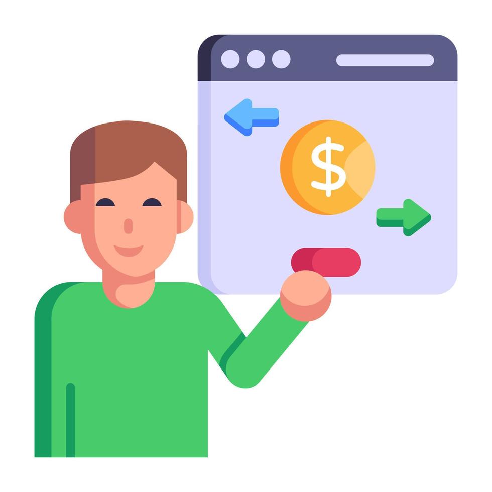 Person holding  business analysis vector