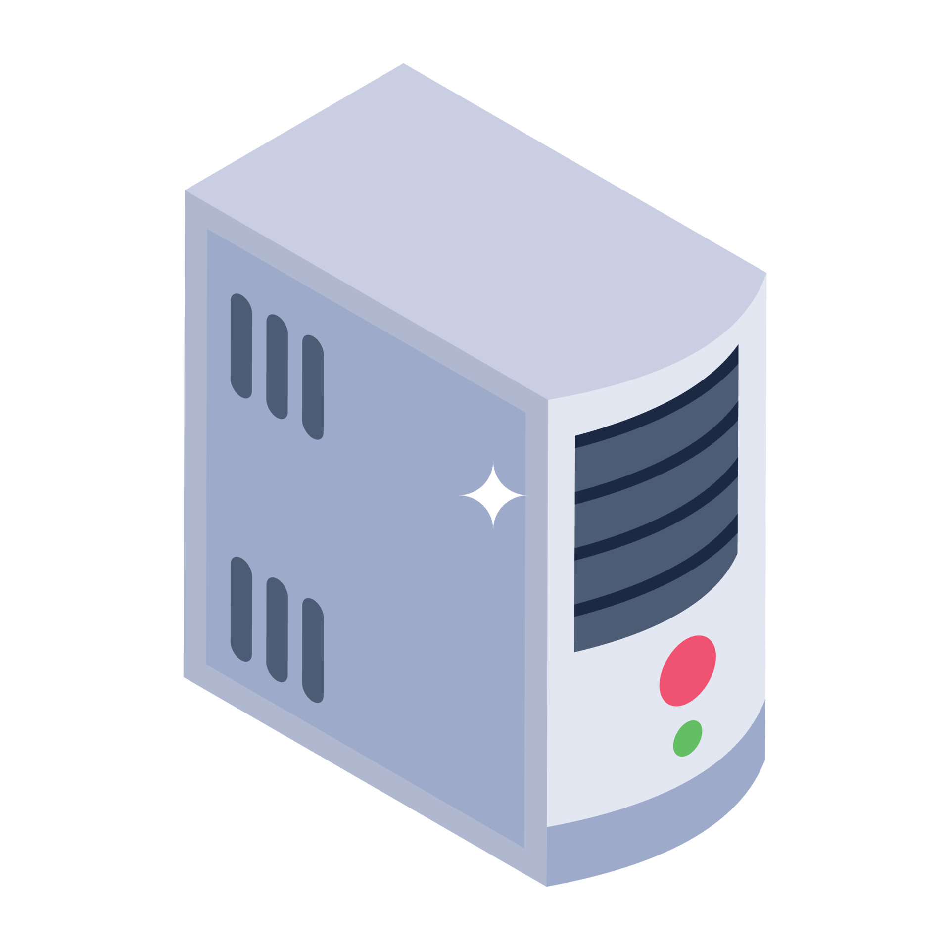 Cpu icon in isometric design, central processing unit 6434054 Vector ...