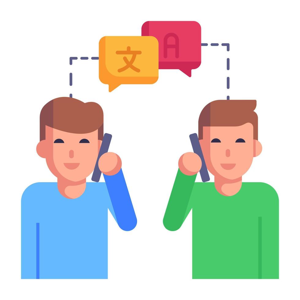 Grab this amazing flat icon of chatting vector