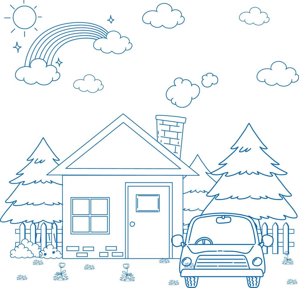 A doodle sketch design on white background vector