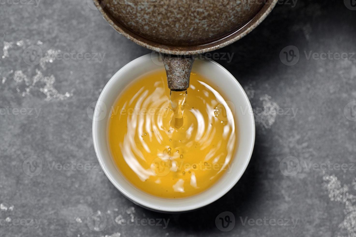 Cup Of Jasmine Tea and Tea Pot photo