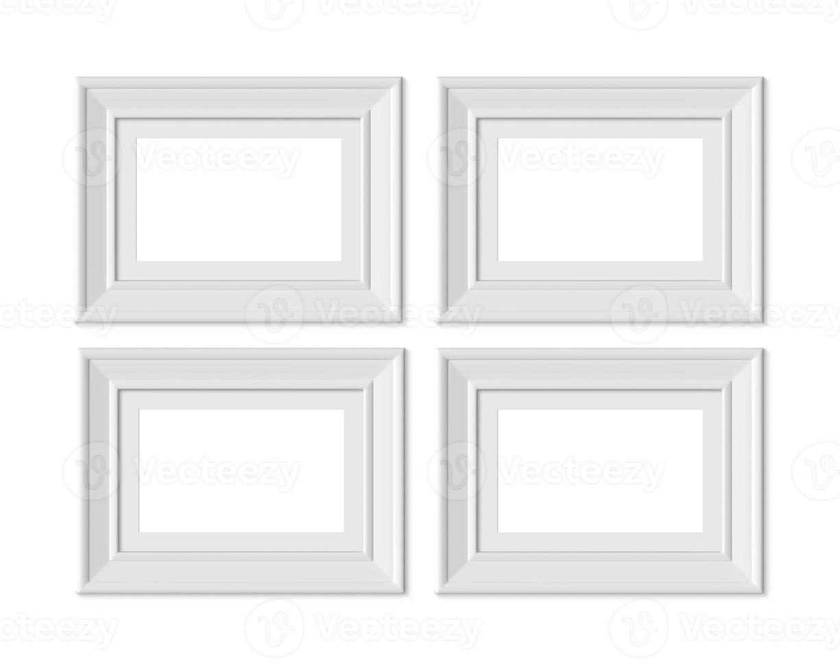 Set 3 2x3 A4 Horizontal Landscape picture frame mockup. photo