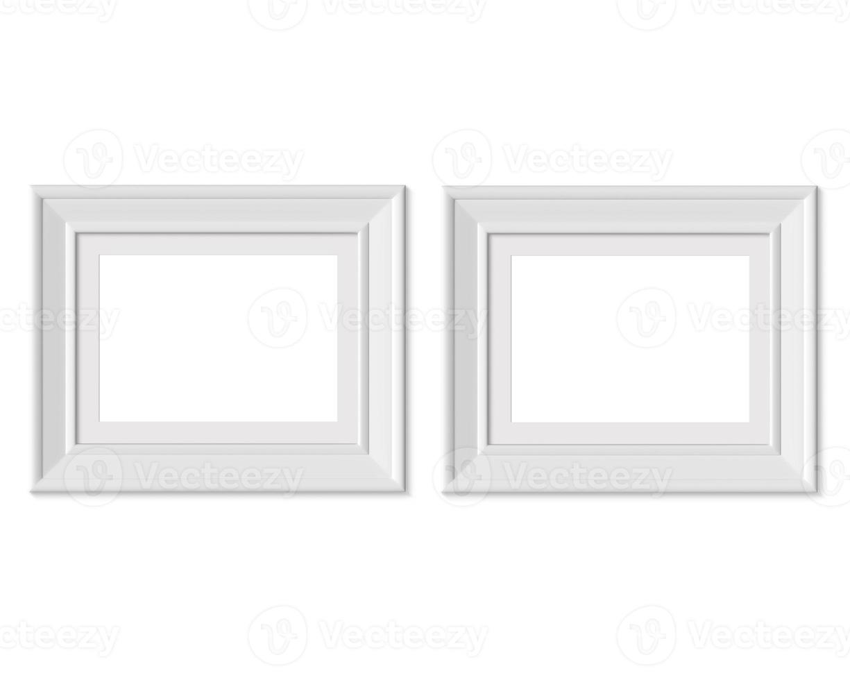 Set 2 3x4 Horizontal Landscape picture frame mockup. photo