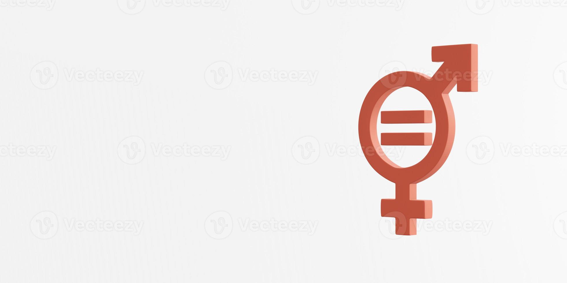 Sustainable Development Goals Gender Equality icon. 3D rendering photo