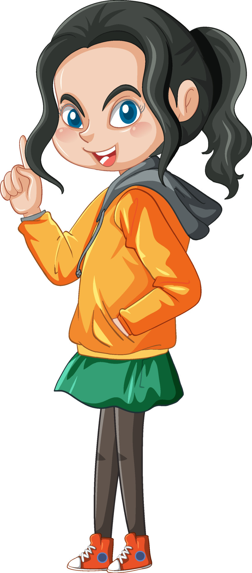 Teenager girl cartoon character on white background 6436204 Vector Art at Vecteezy Teenager girl cartoon character on white background 6436204 Vector Art at Vecteezy