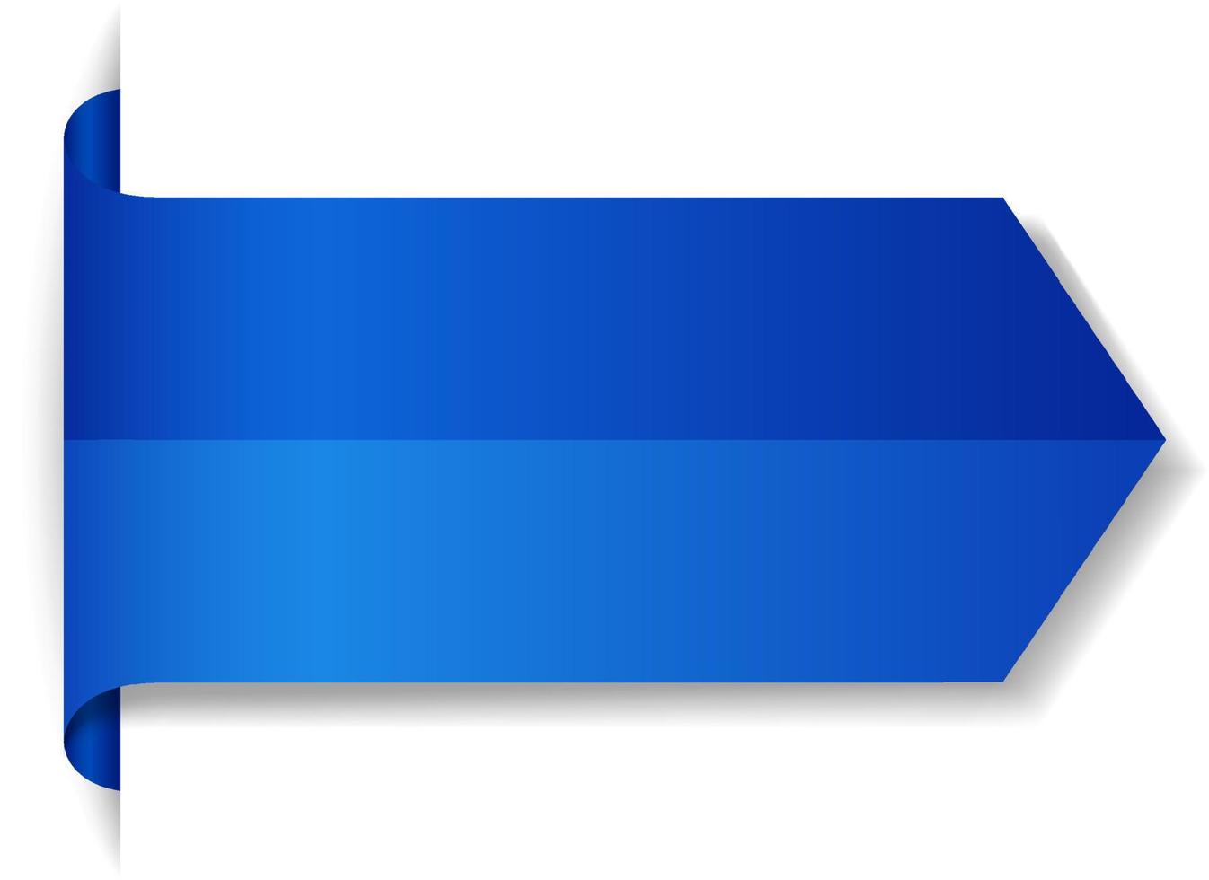 diseño de banner azul sobre fondo blanco vector