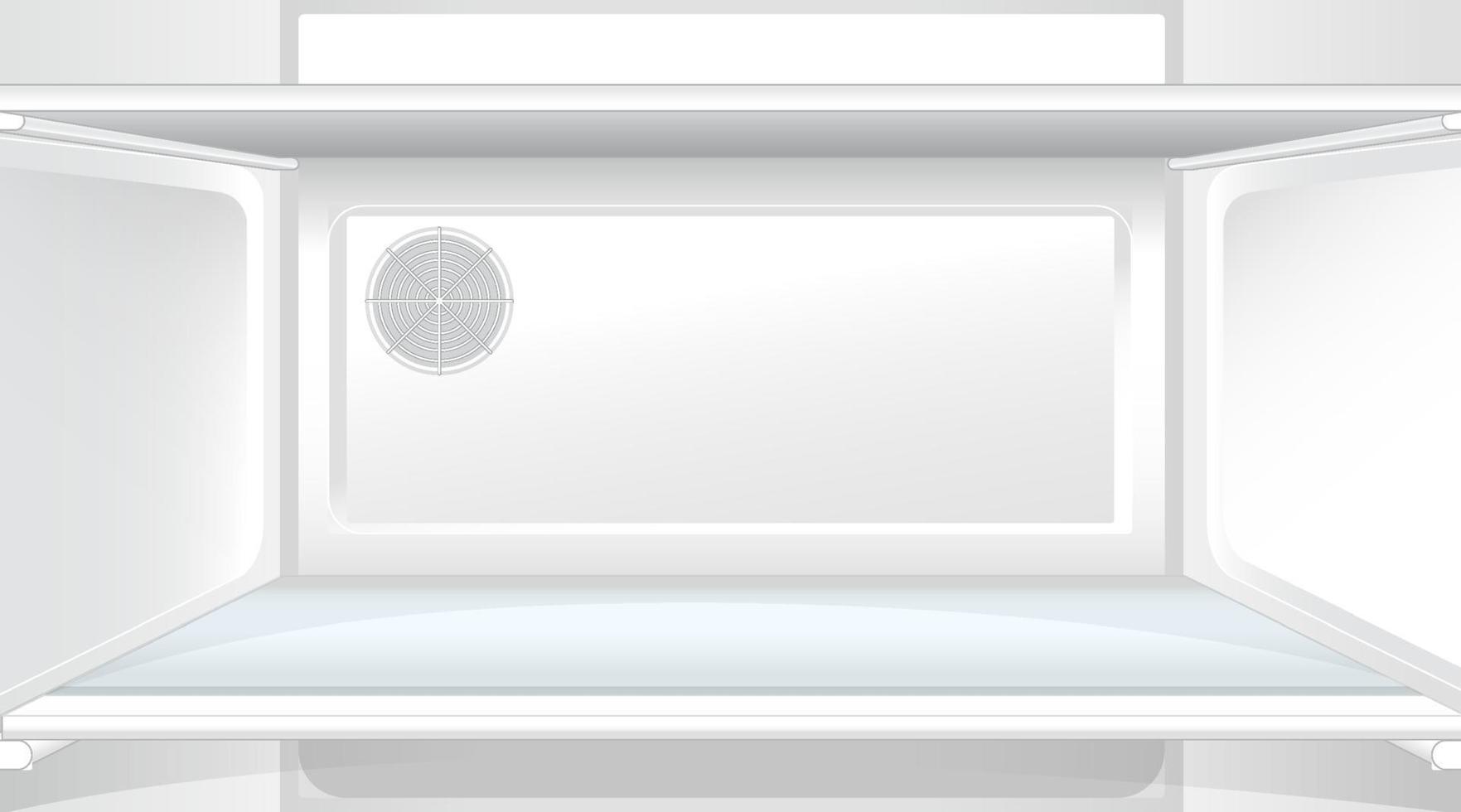 Close up an inside the refrigerator vector