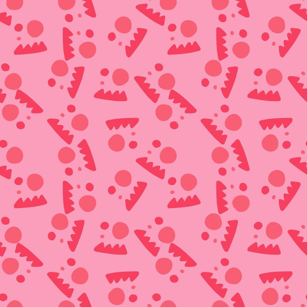 Creative shape seamless pattern. Creative various doodle shapes background. vector