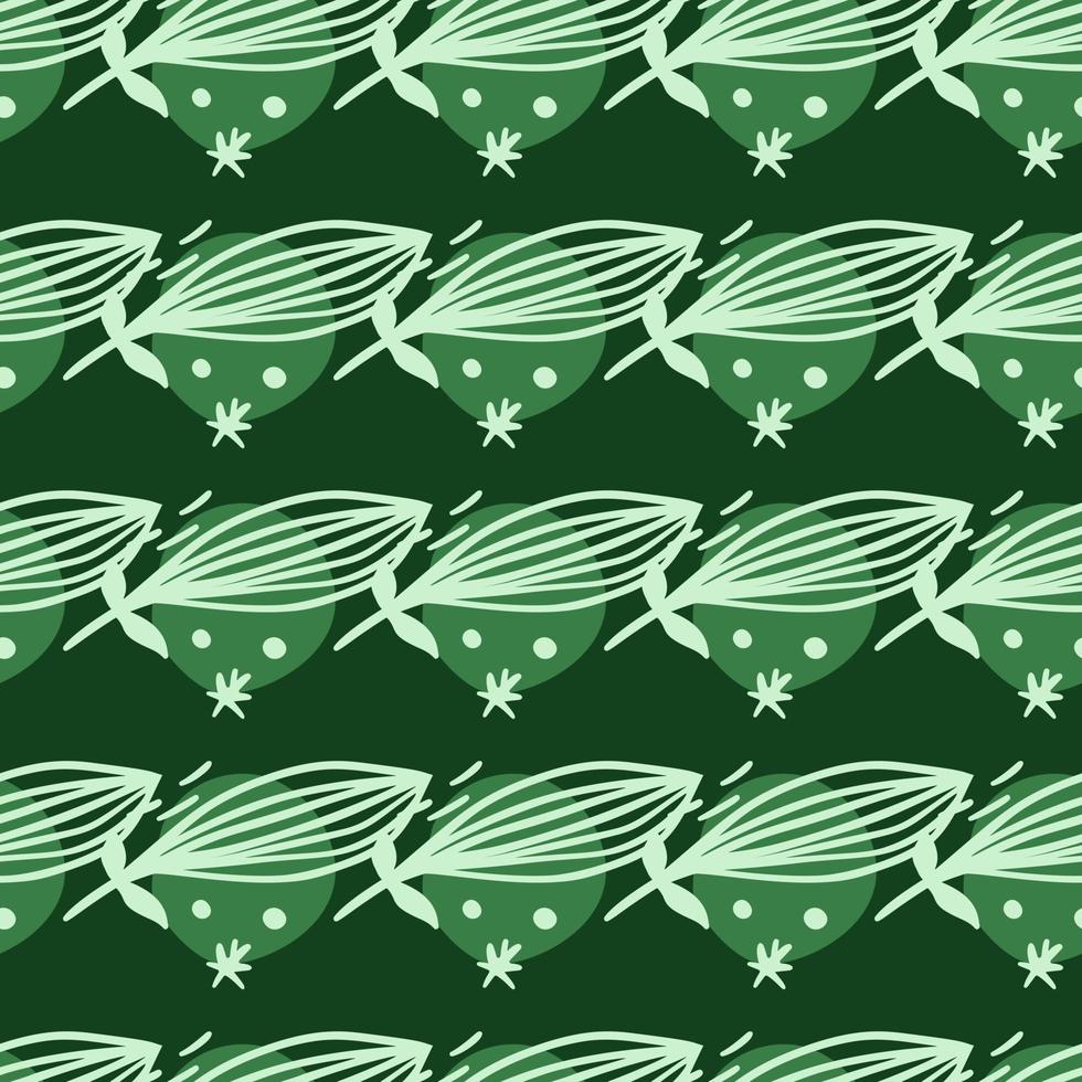 Creative leaves seamless pattern. Contemporary floral leaf wallpaper. vector
