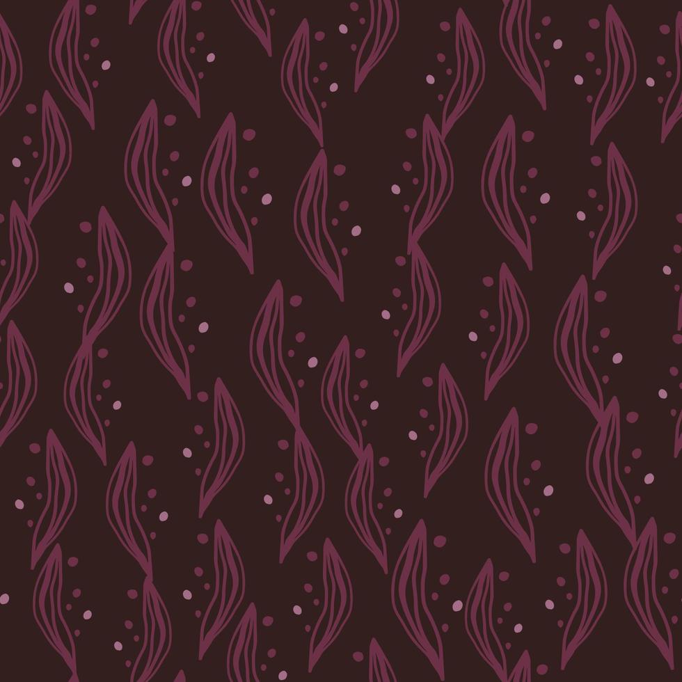 hojas lineales abstractas de patrones sin fisuras tropicales. fondo de la línea de la selva tropical. vector