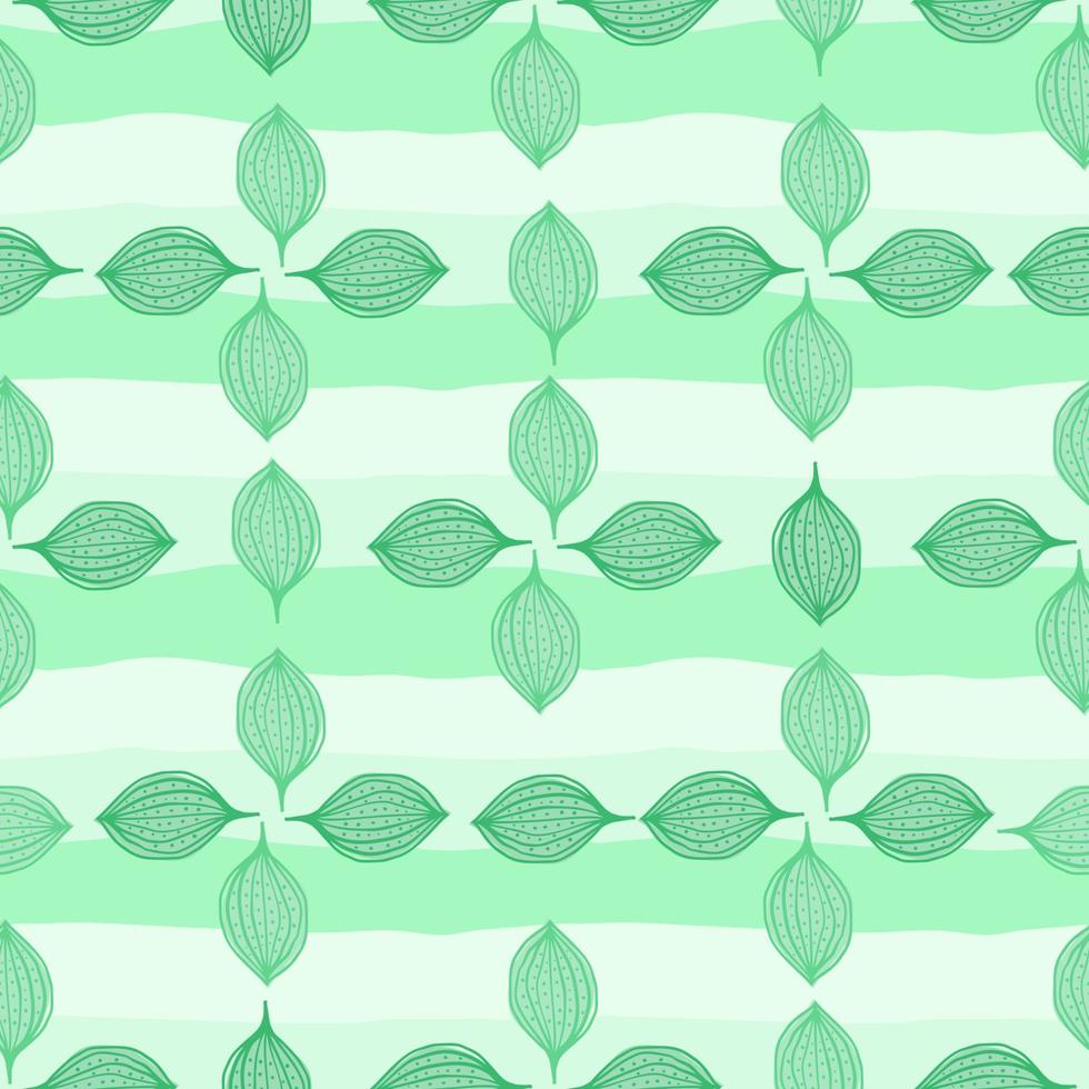 Seamless pattern with abstract leaves. Leaf endless background. Contemporary floral wallpaper. vector