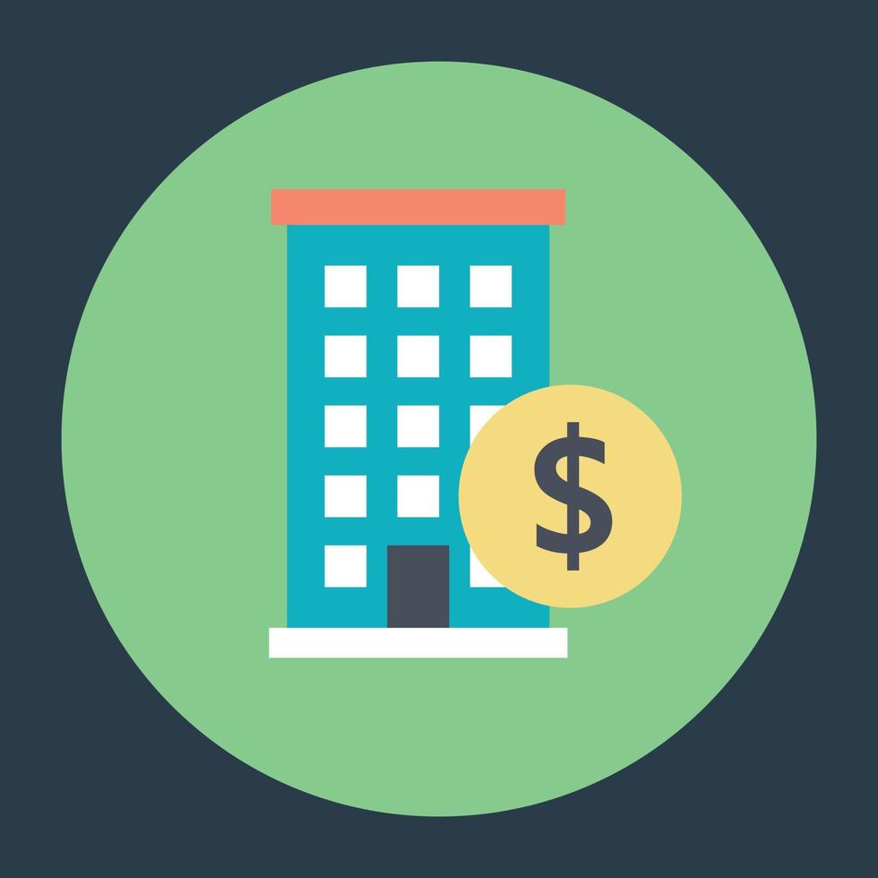 Trendy Bank Concepts vector