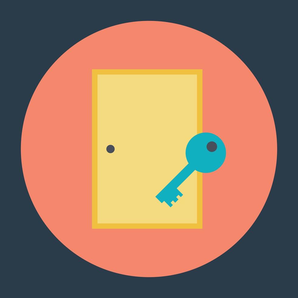 Door with Key vector