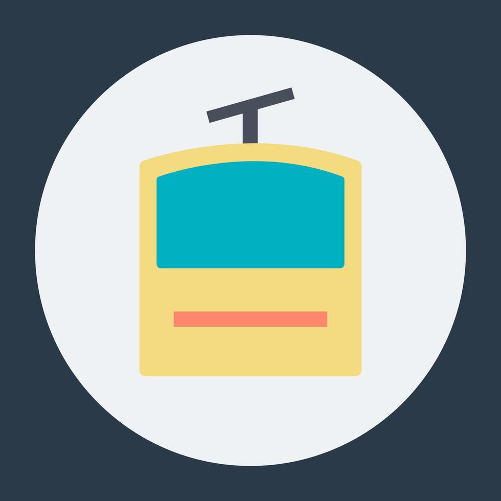 Trendy Ropeway Concepts vector