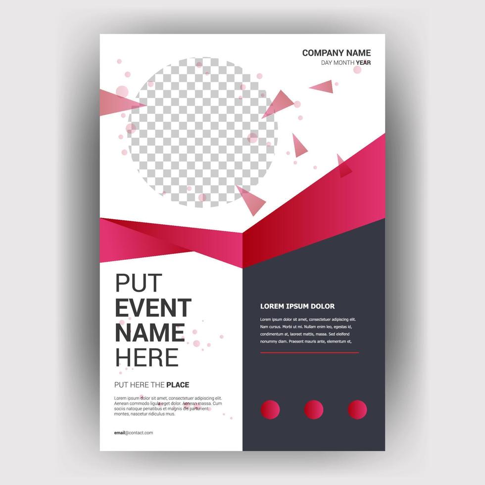 Flyer brochure design template cover. business cover size A4 template vector