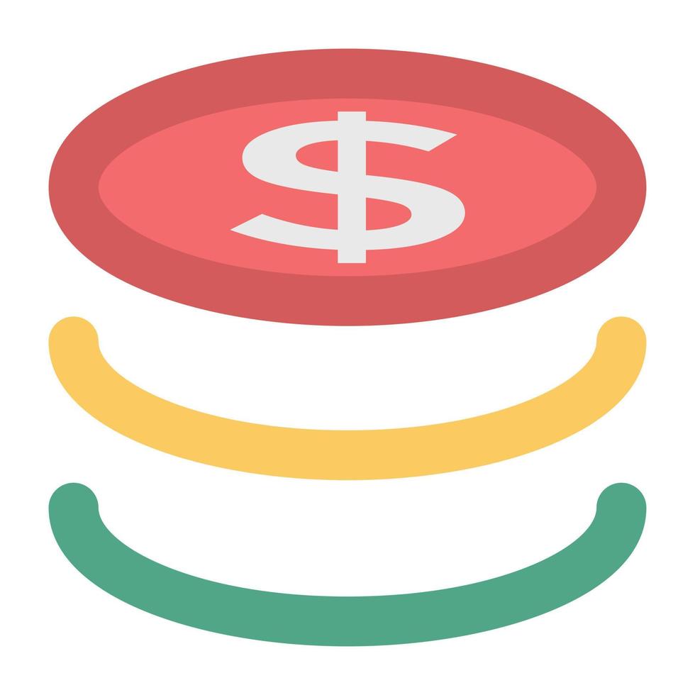 Coins Stack Concepts vector