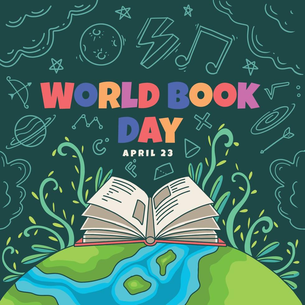 World Book Day Background vector